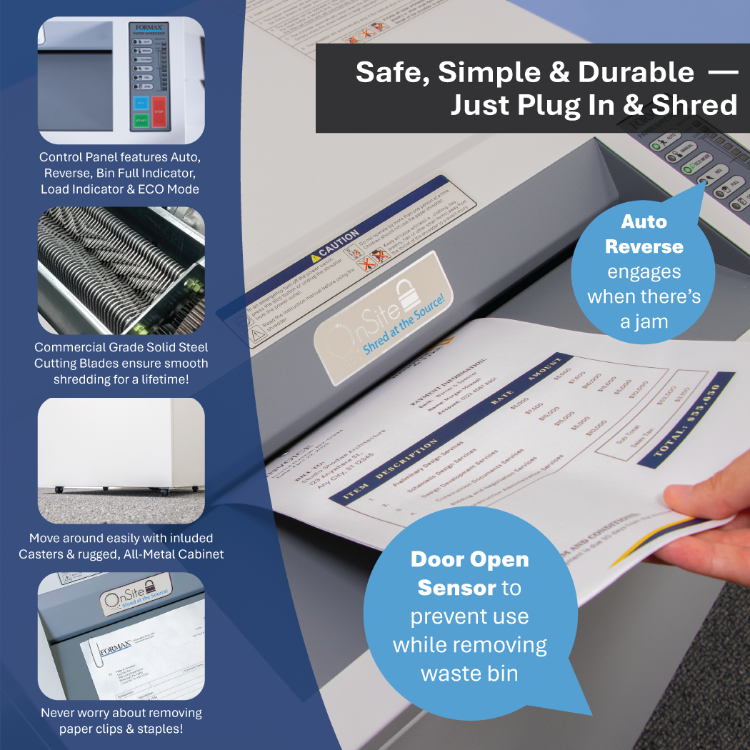 Formax FD 8502CC Cross-Cut Office Shredder