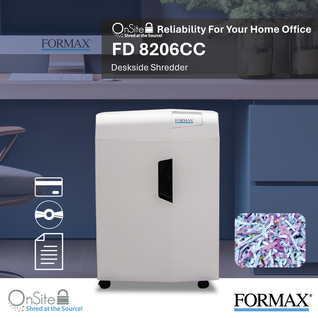 Formax FD 8206CC Cross-Cut Deskside Shredder