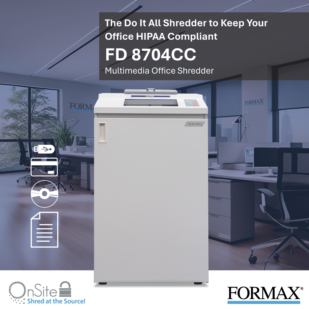 Formax FD 8704CC Multimedia Shredder