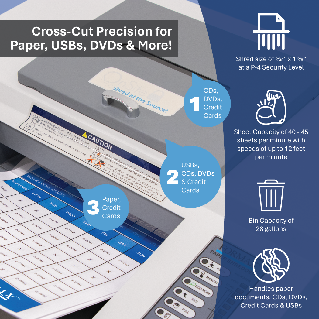 Formax FD 8704CC Multimedia Shredder