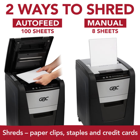 Image of GBC 100X Personal Autofeed+ Shredder