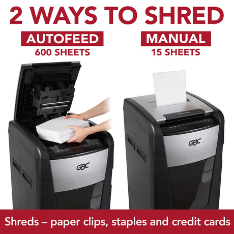 Image of GBC 600X Office Autofeed+ Shredder