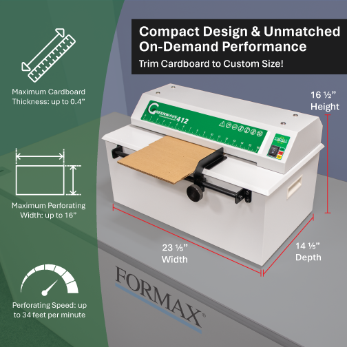 Formax Greenwave 412 Cardboard Shredder / Perforator