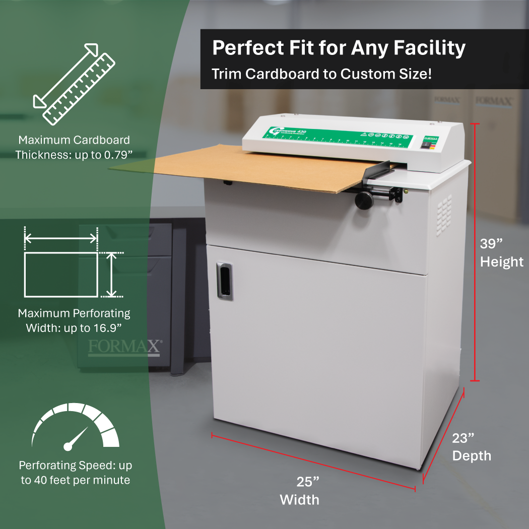 Formax Greenwave 430 Cardboard Shredder / Perforator