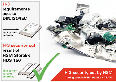 The image of HSM HDS 150-1 Hard Drive & Multimedia Shredder