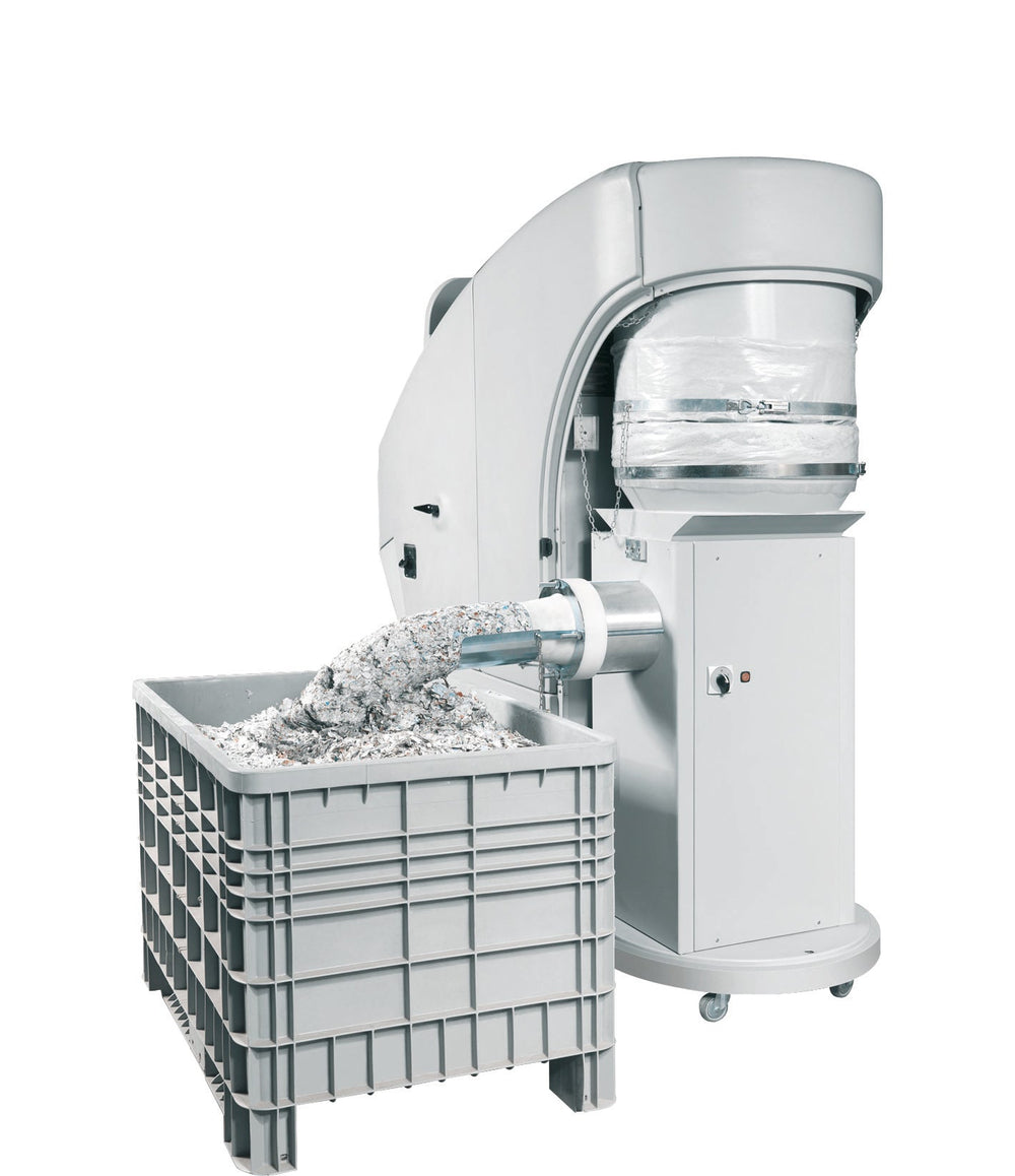 Kobra Cyclone + Compactor C500 Shredder Warehouse